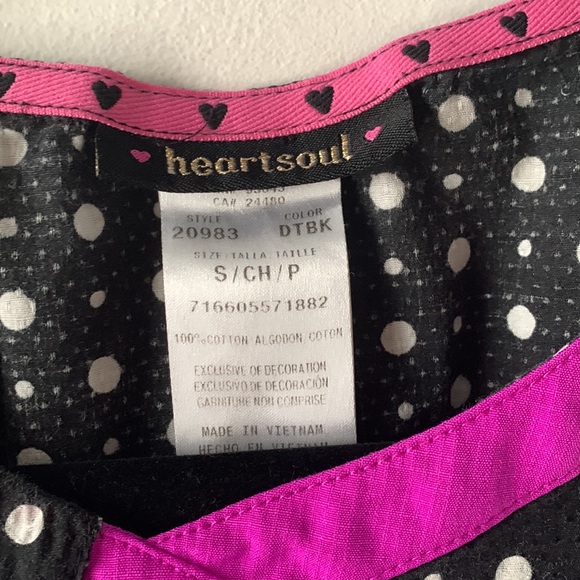 Scrub top HeartSoul Mock Wrap Top 20983 - Picture 4 of 8